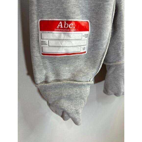 Advisory Board Crystals‎ Planet Saving 2 Gray Cotton Pullover Hoodie Large RARE! - Picture 5 of 14